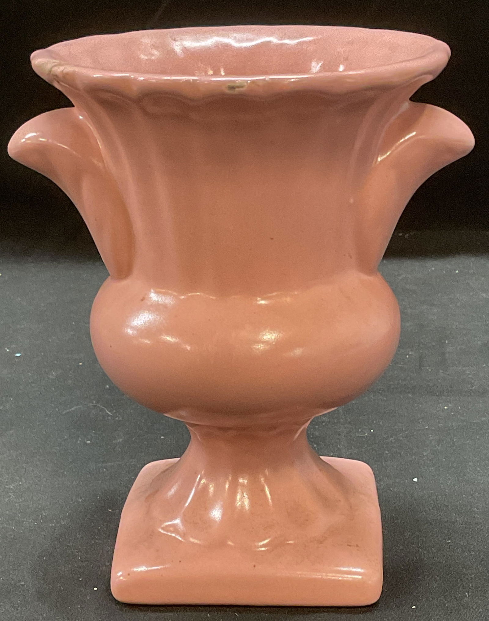 Vtg MCM HAEGER Pink Art Pottery Urn Vase USA (1 of 6)