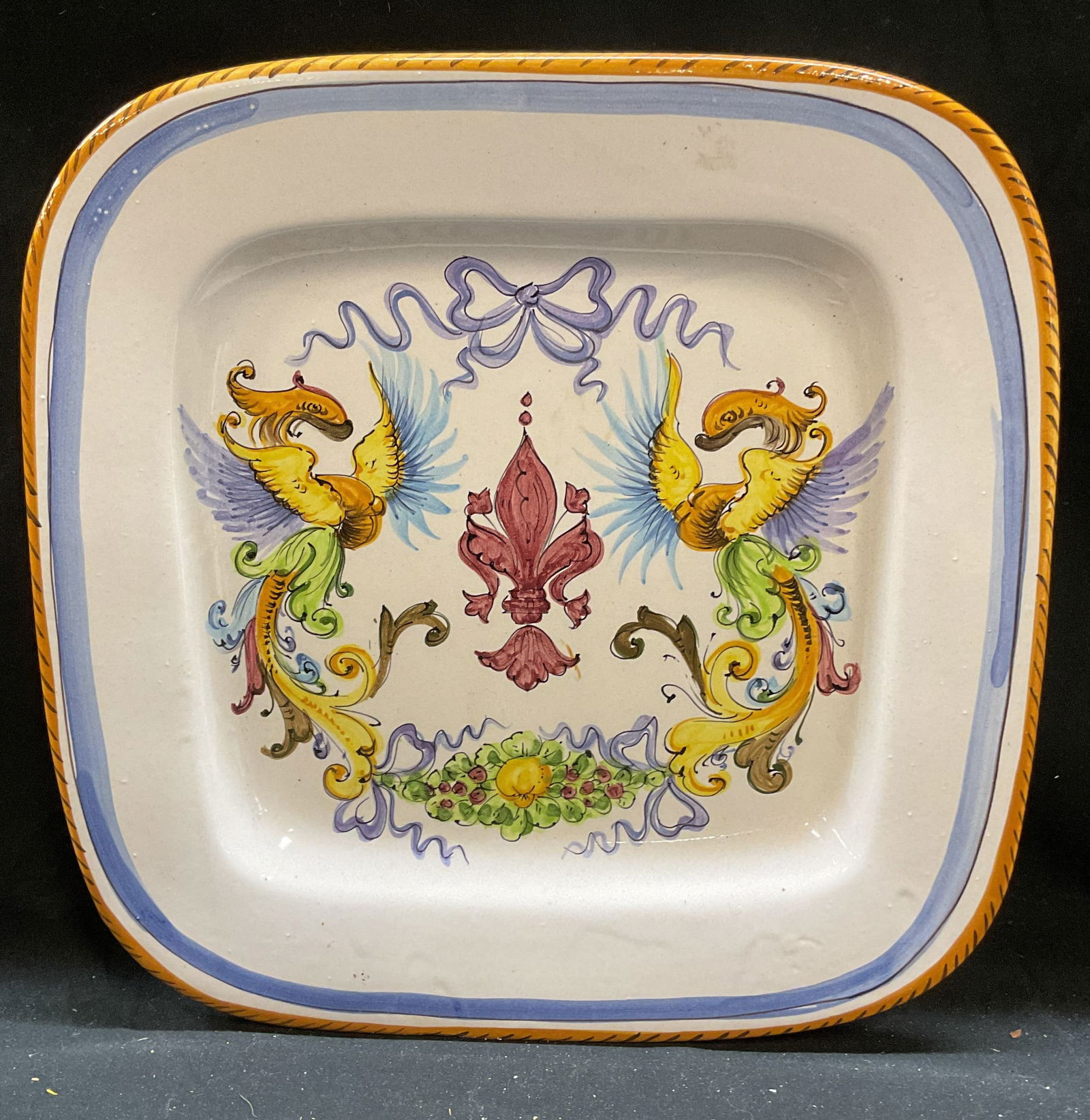 Vintage Hand Painted Italian Pottery Dish (1 of 6)