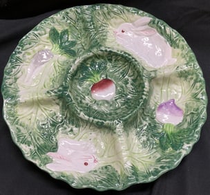 Sheffield Rabbit Patch Divided Ceramic Serving Dish