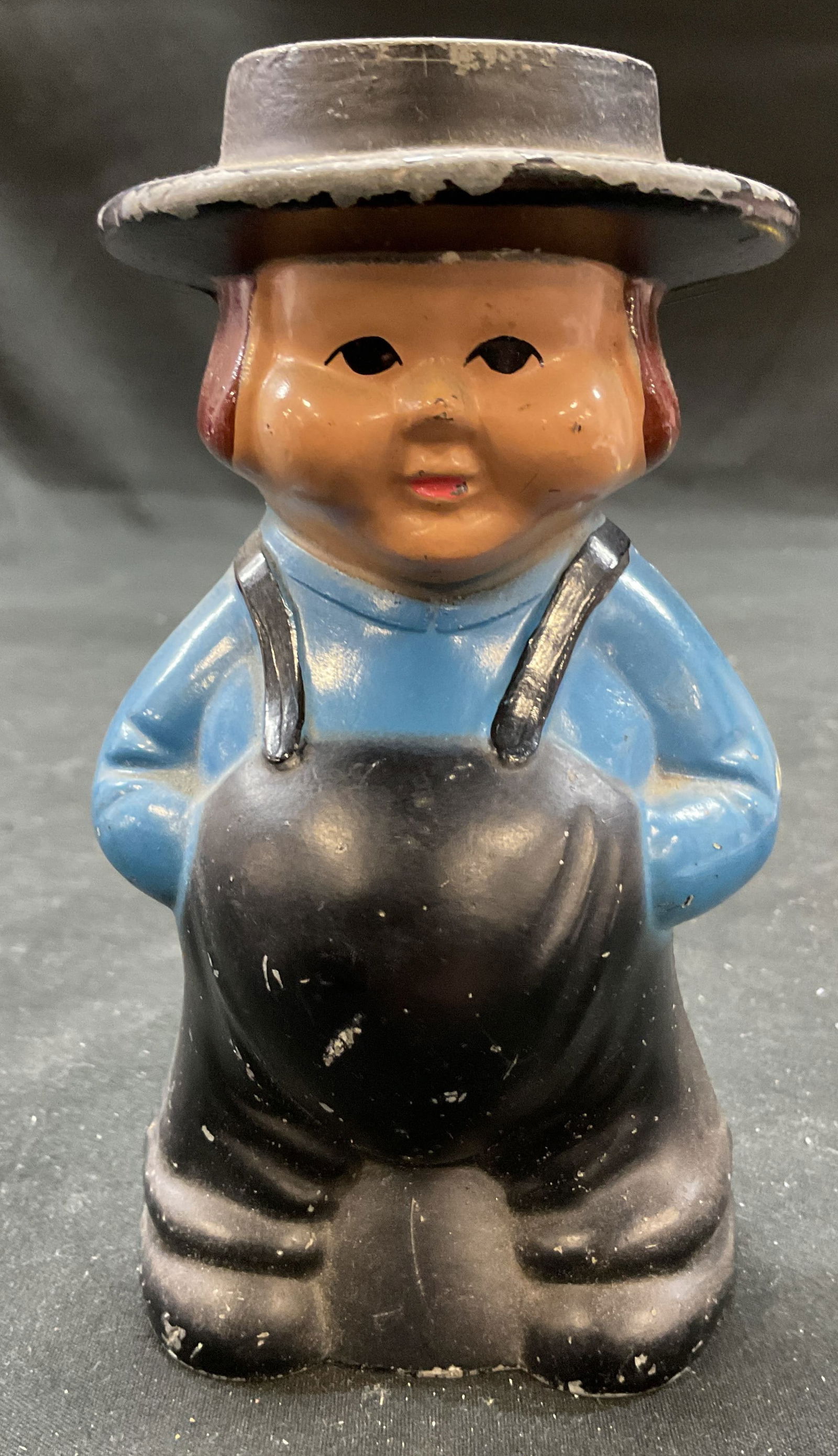 Vintage Cast Iron Amish Man Figurine Still Bank (1 of 6)