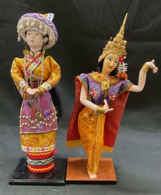 Lot 2 Asian Dolls, Qiang Zu & More