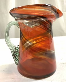 Vintage Hand Blown Murano Glass Pitcher