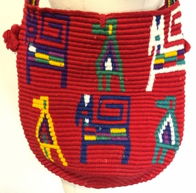 UNICEF Vntg Guatemalan Woven Bucket Bag