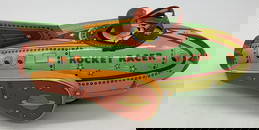 2001 SCHYLLING Rocket Racer Ship Tin Toy