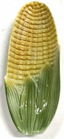 Vtg Embossed Ceramic Corn On The Cob Dish USA