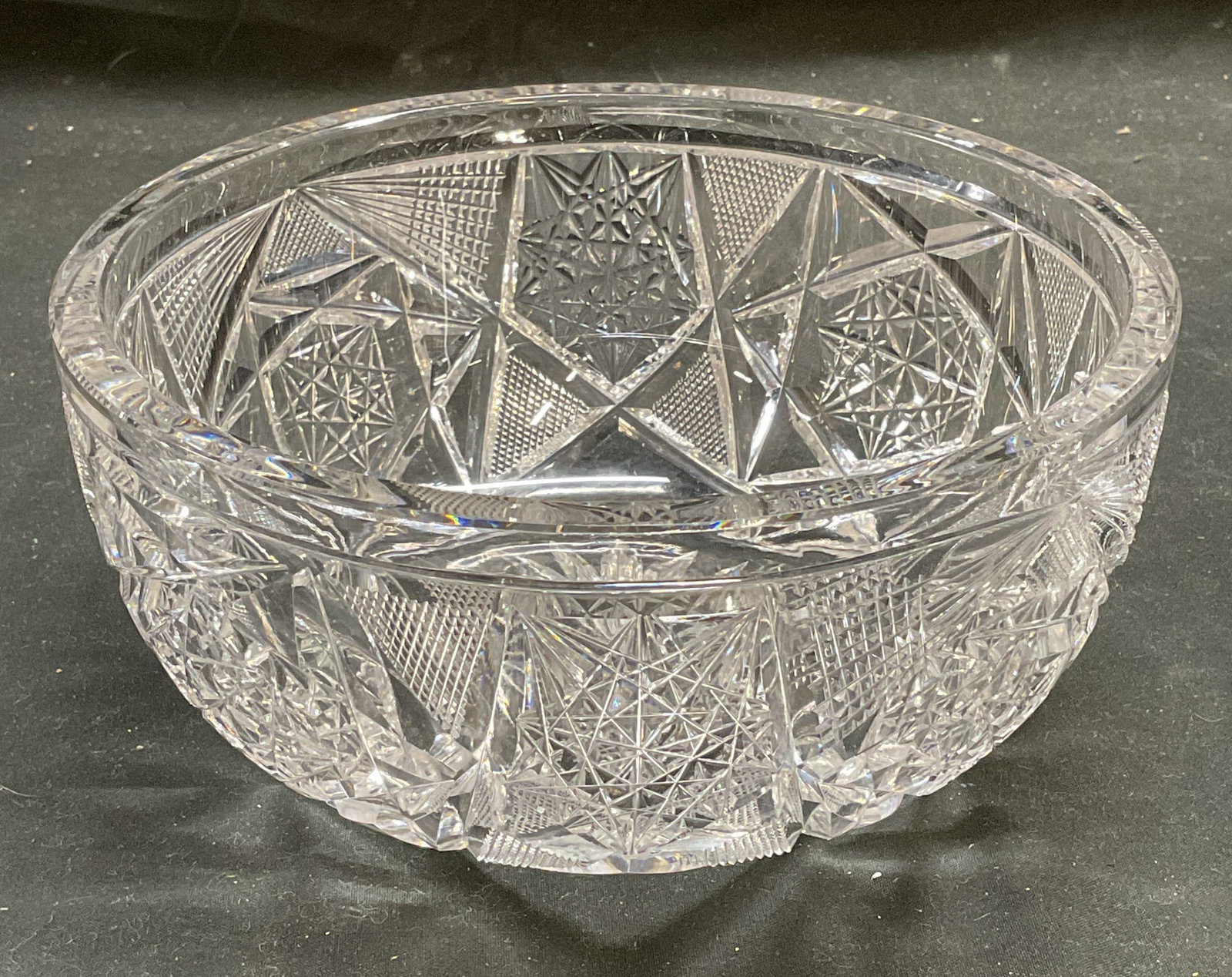 Vintage Cut Crystal Hobstar Bowl (1 of 6)