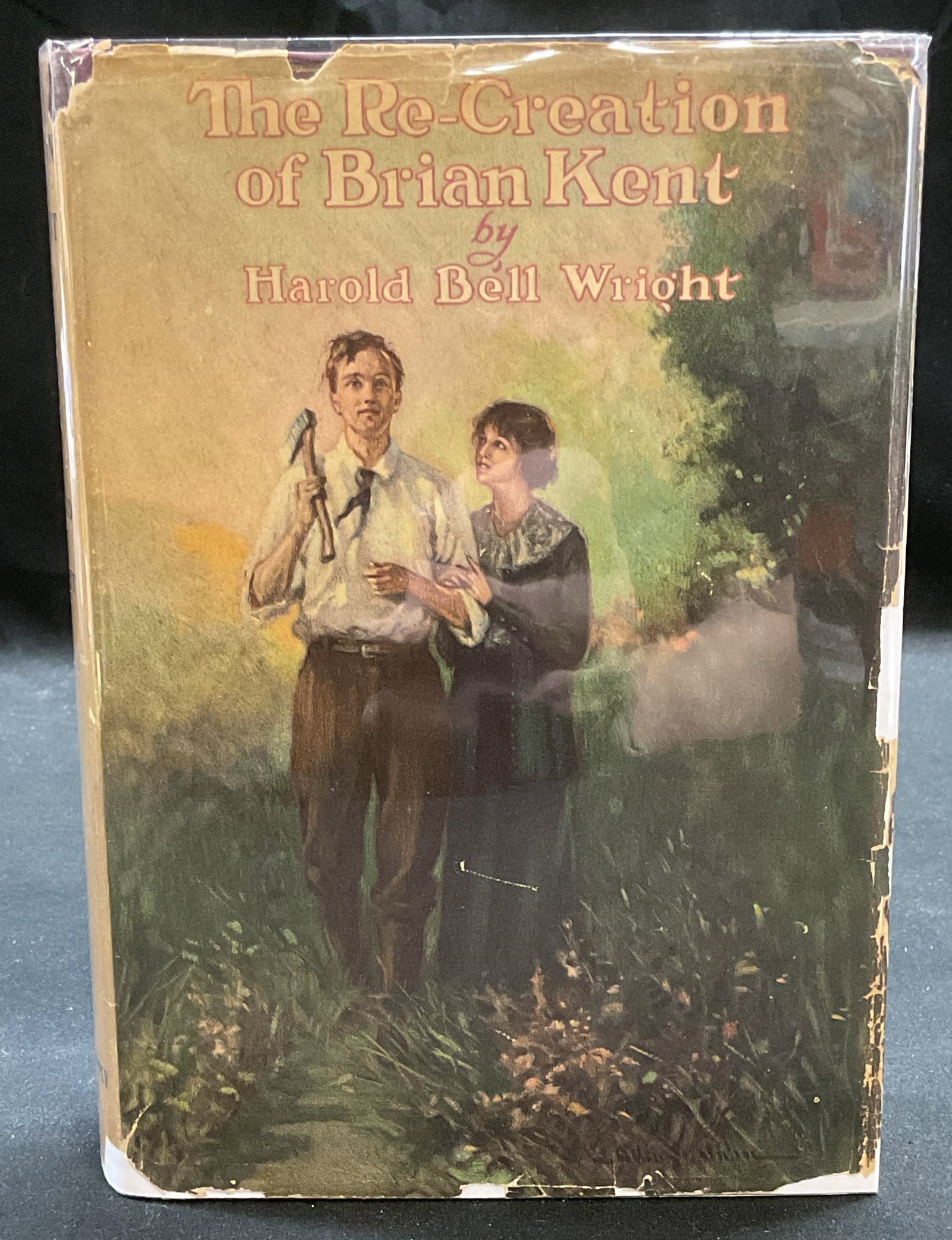 Recreation Brian Kent Illustr 1919 Wright: hardcover illustrated copy of The Recreation of Brian Kent by Harold Bell Wright. The Book Supply Company Publishers, Chicago, Copyright 1919 by Harold Bell Wright Copyright 1919 by Elsbery W. Reynold