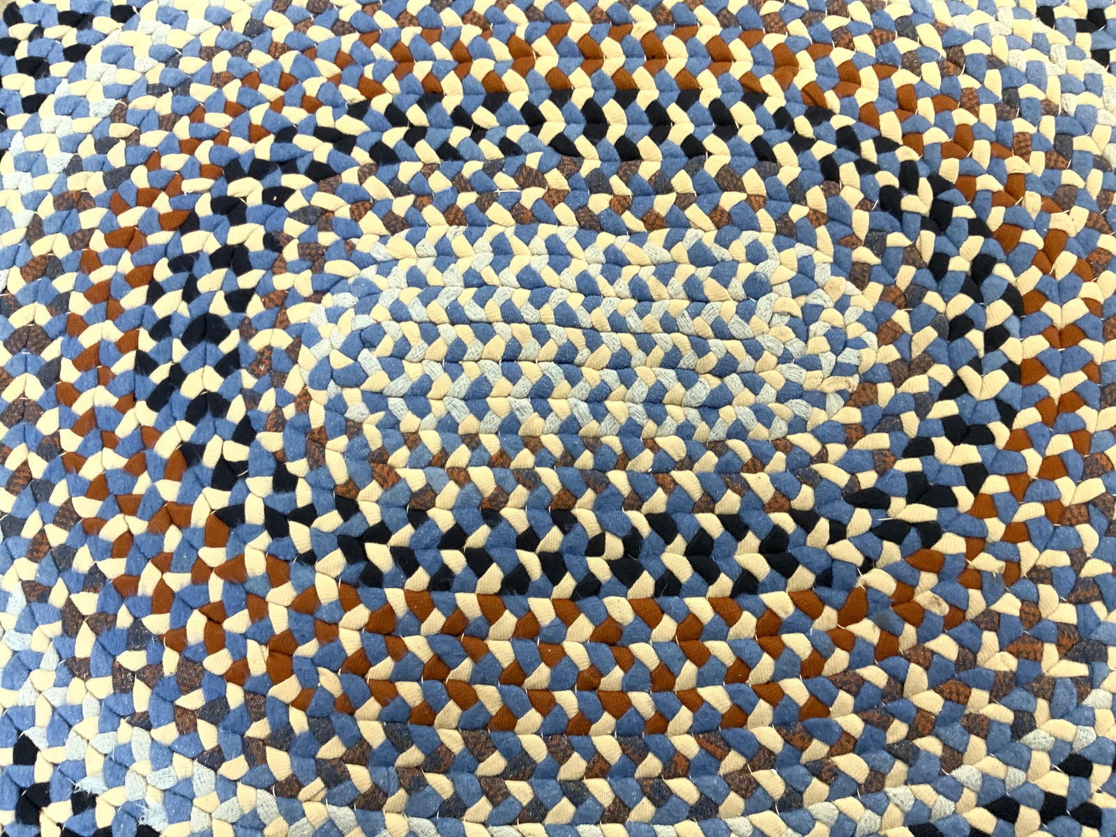 Vintage Oval Braided Reversible Rug (1 of 7)