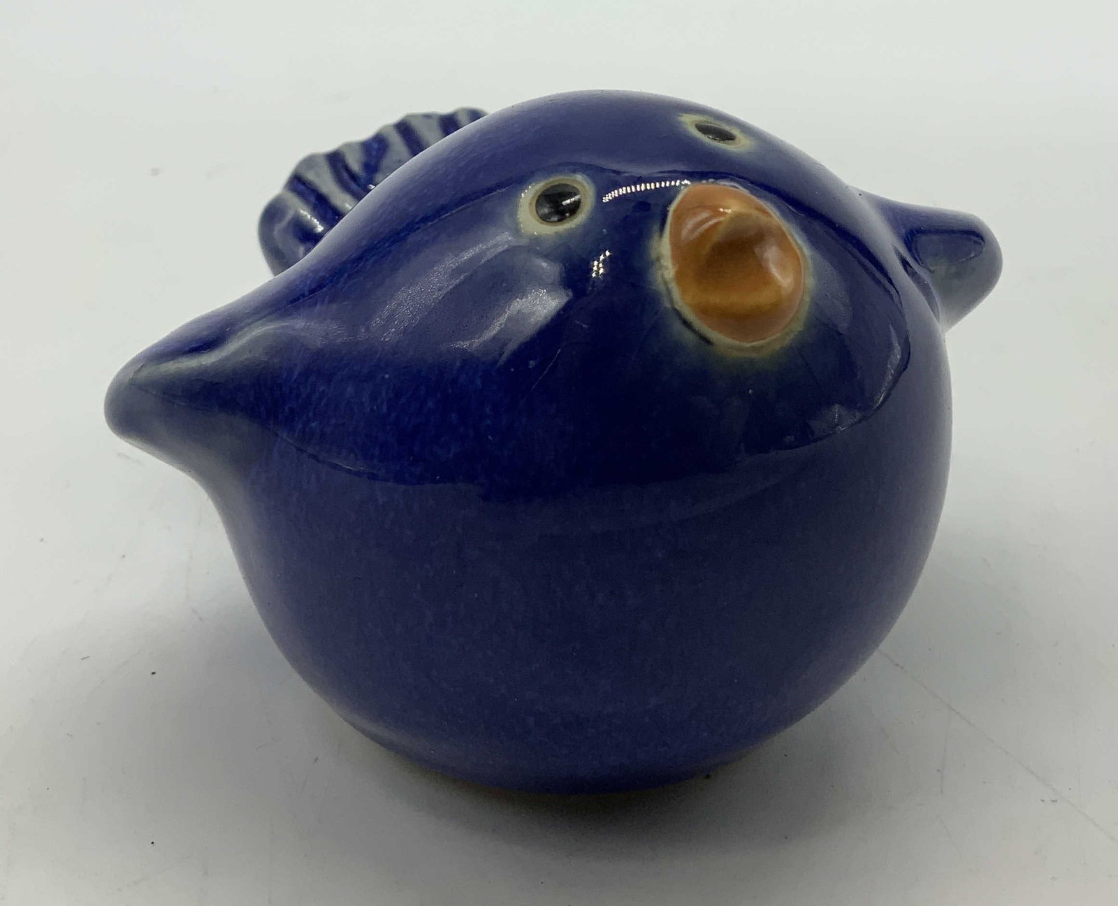 Vntg Cobalt Blue Bird Ceramic Figurine (1 of 6)