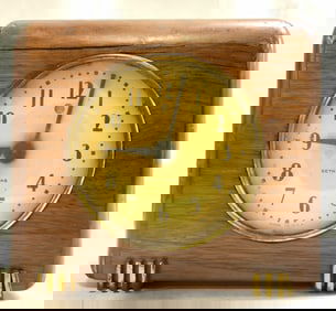 SETH THOMAS Vntg Wooden Alarm Clock USA