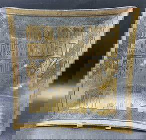 GEORGES BRIARD MCM Dsh W Gold Plt Ornate Village