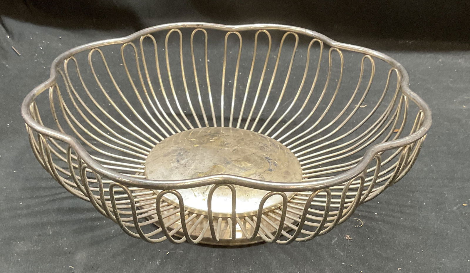 Vintage Silver Plated Wire Flower Basket (1 of 6)