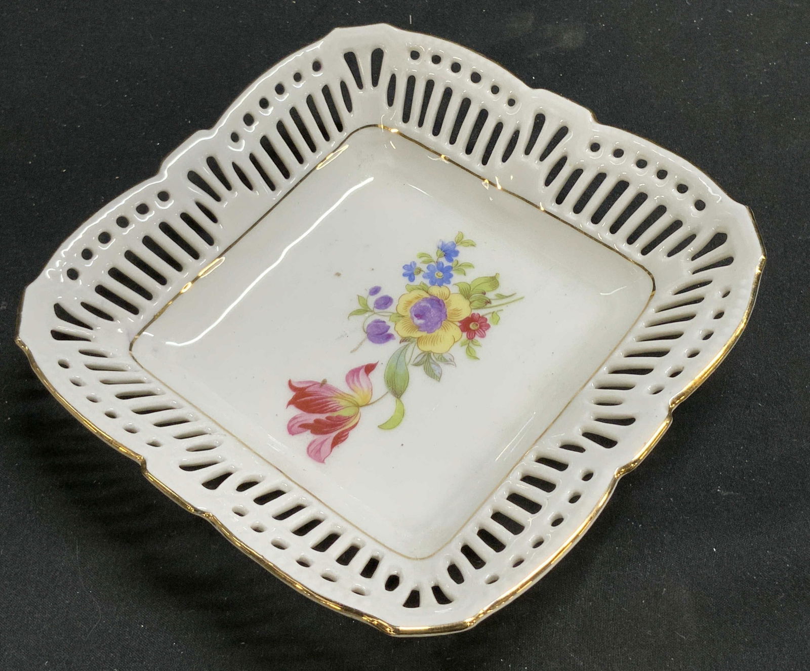 SCHWARZENHAMMER Square Reticulated Dish GERMANY (1 of 7)