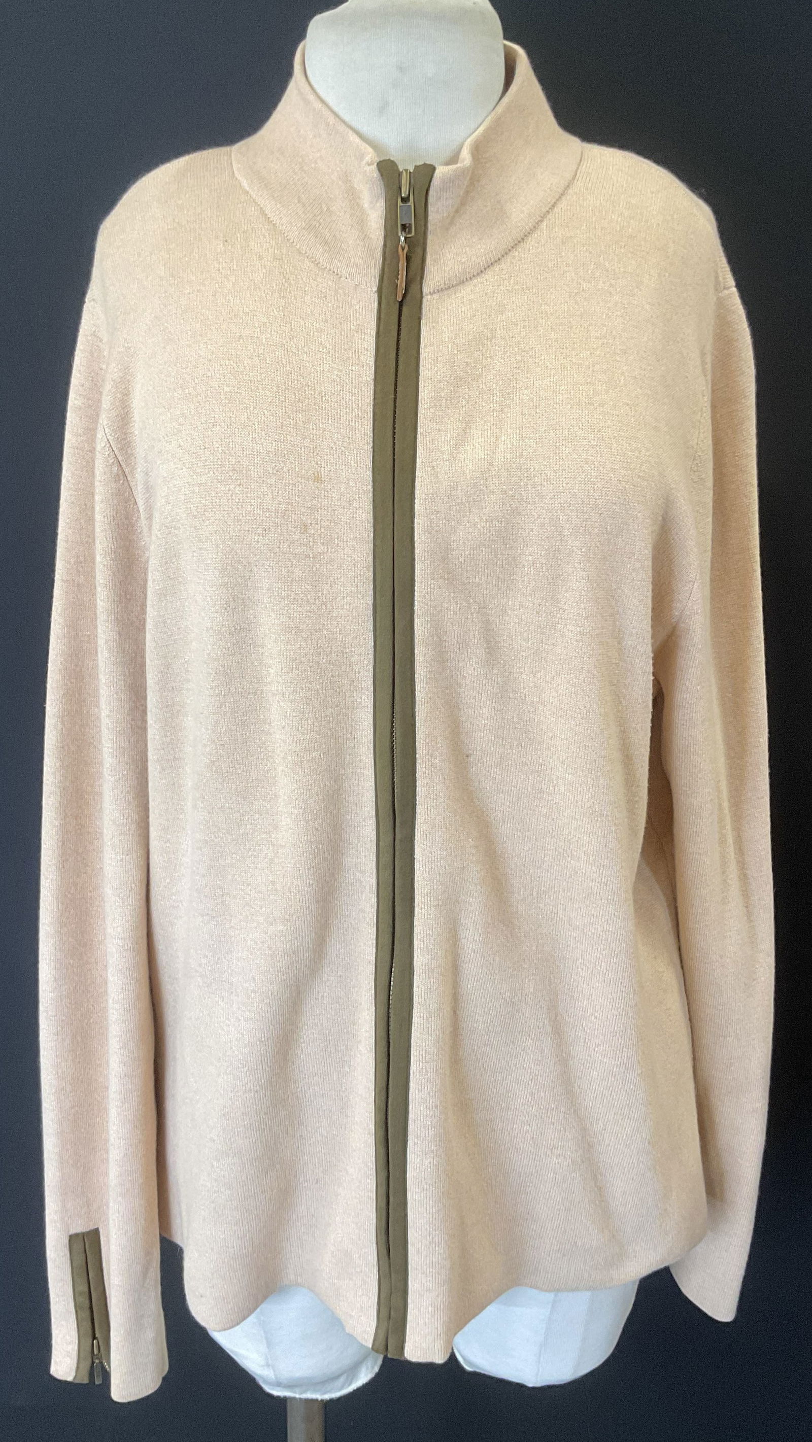 J McLaughlin Beige Knit Cotton Sweater (1 of 6)
