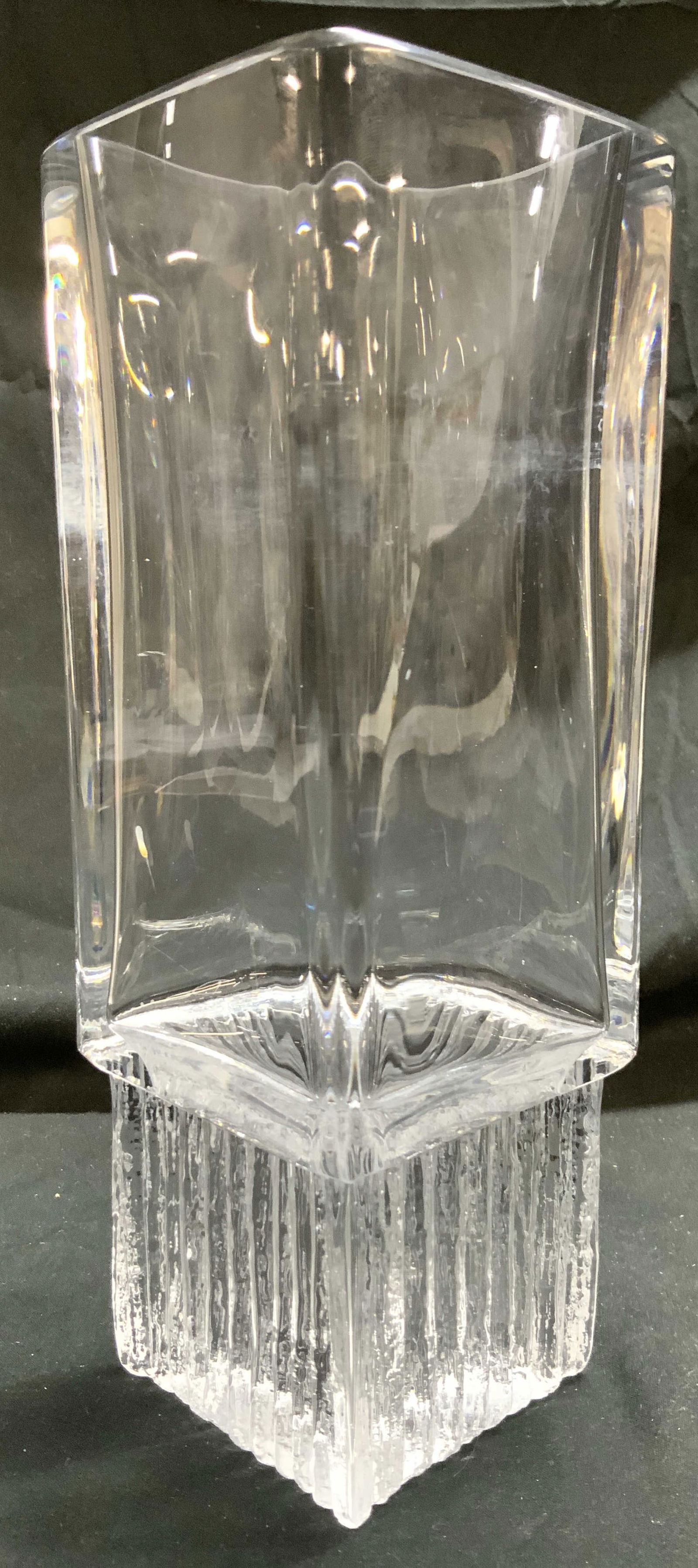 Vtg MCM Art Glass Crystal Vase (1 of 6)