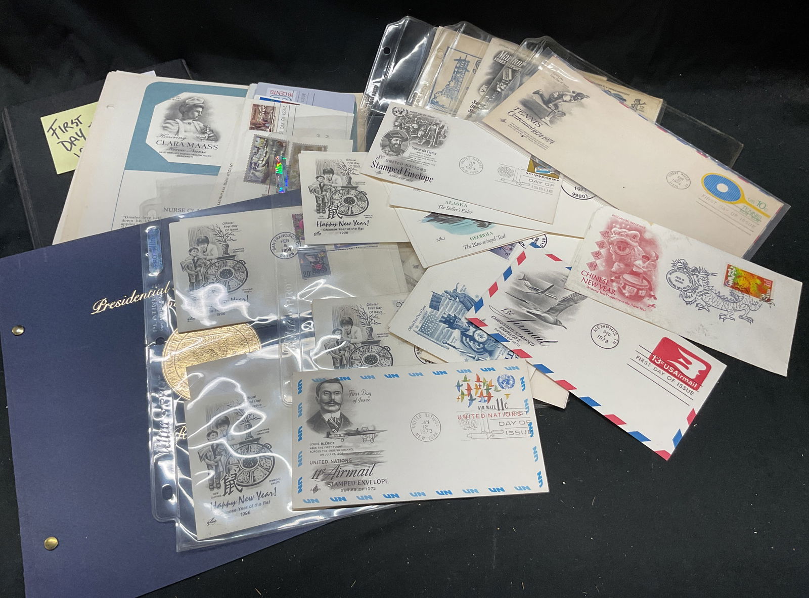 Lot 50+ Vtg 1970s-Current First Day Issue Stamps (1 of 8)
