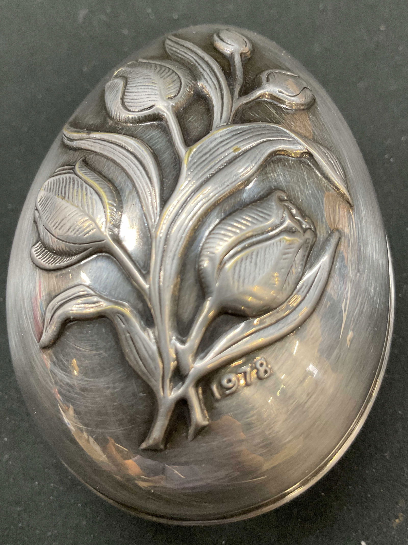 Vtg 1978 Wallace Silver Plated Egg Gift Box USA (1 of 9)