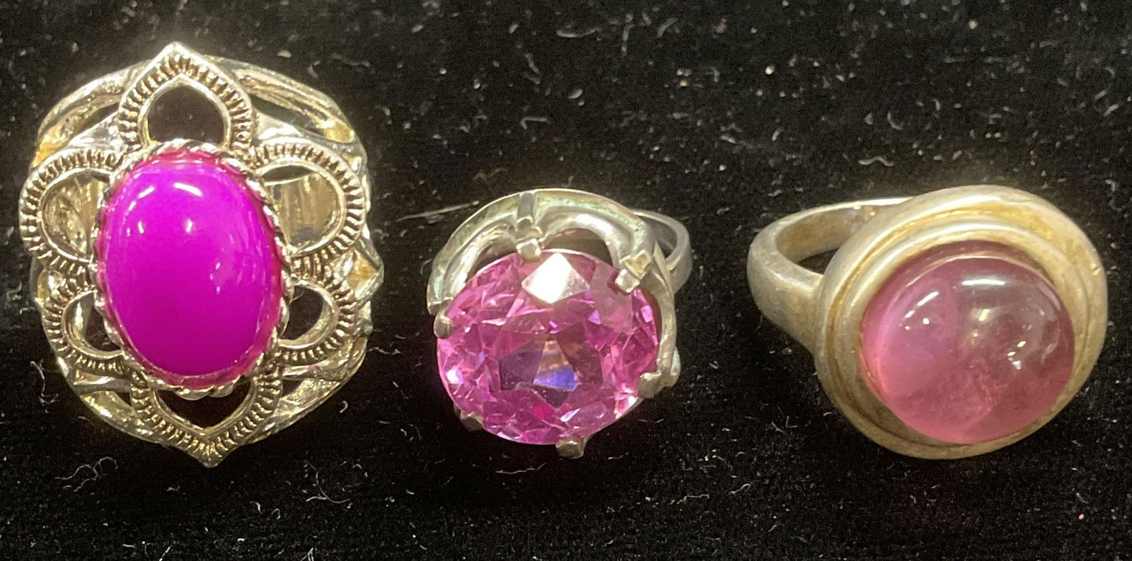 3 Rings, Sterling Silver Stone Israel + (1 of 7)