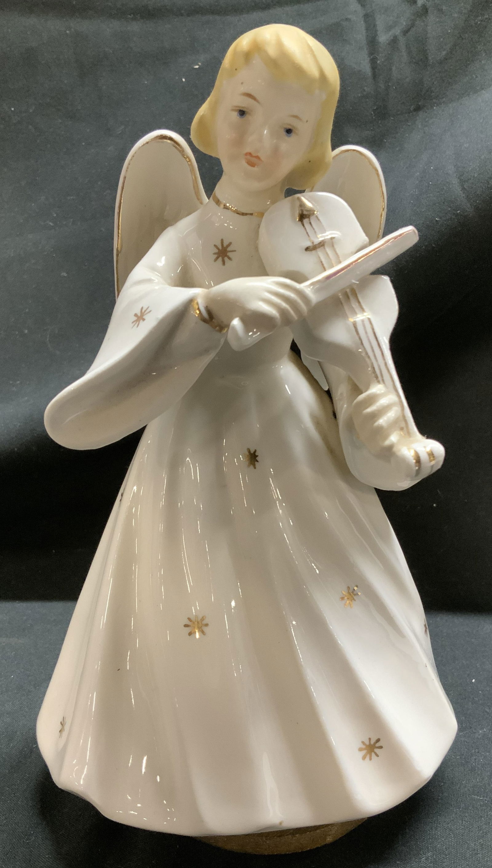 Vntg 1960s Rotating Angel Figurine Music Box (1 of 6)