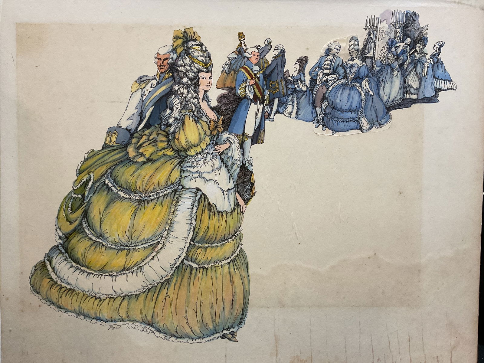 Paul Williams Baroque Figure Scene Illustration (1 of 6)