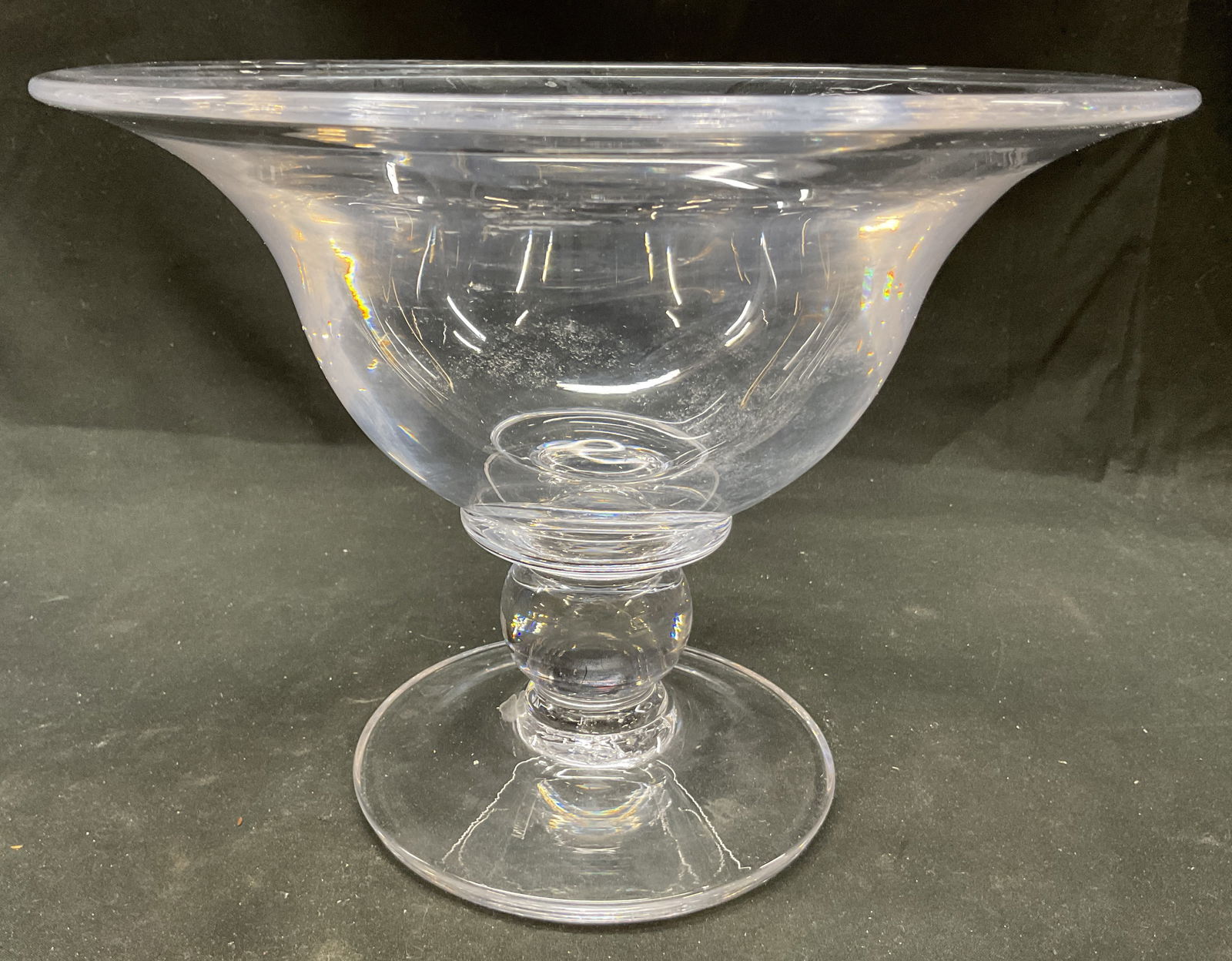 Vtg Simon Pearce Glass Shelburne Footed Bowl (1 of 8)