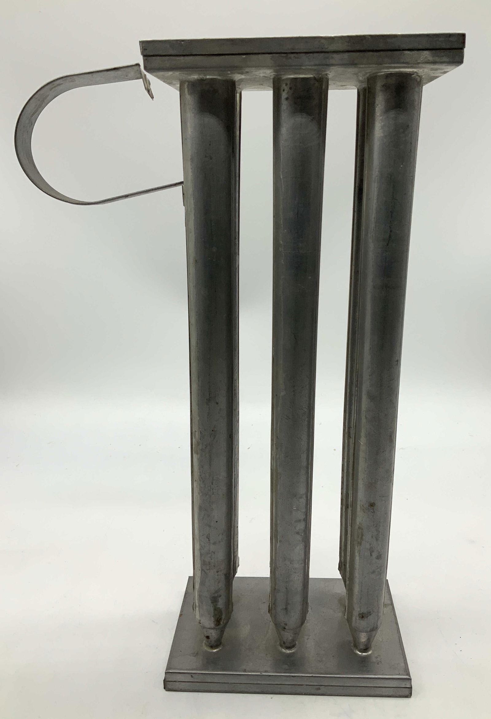 Antique Tin Metal 6 Tube Taper Candle Mold (1 of 6)