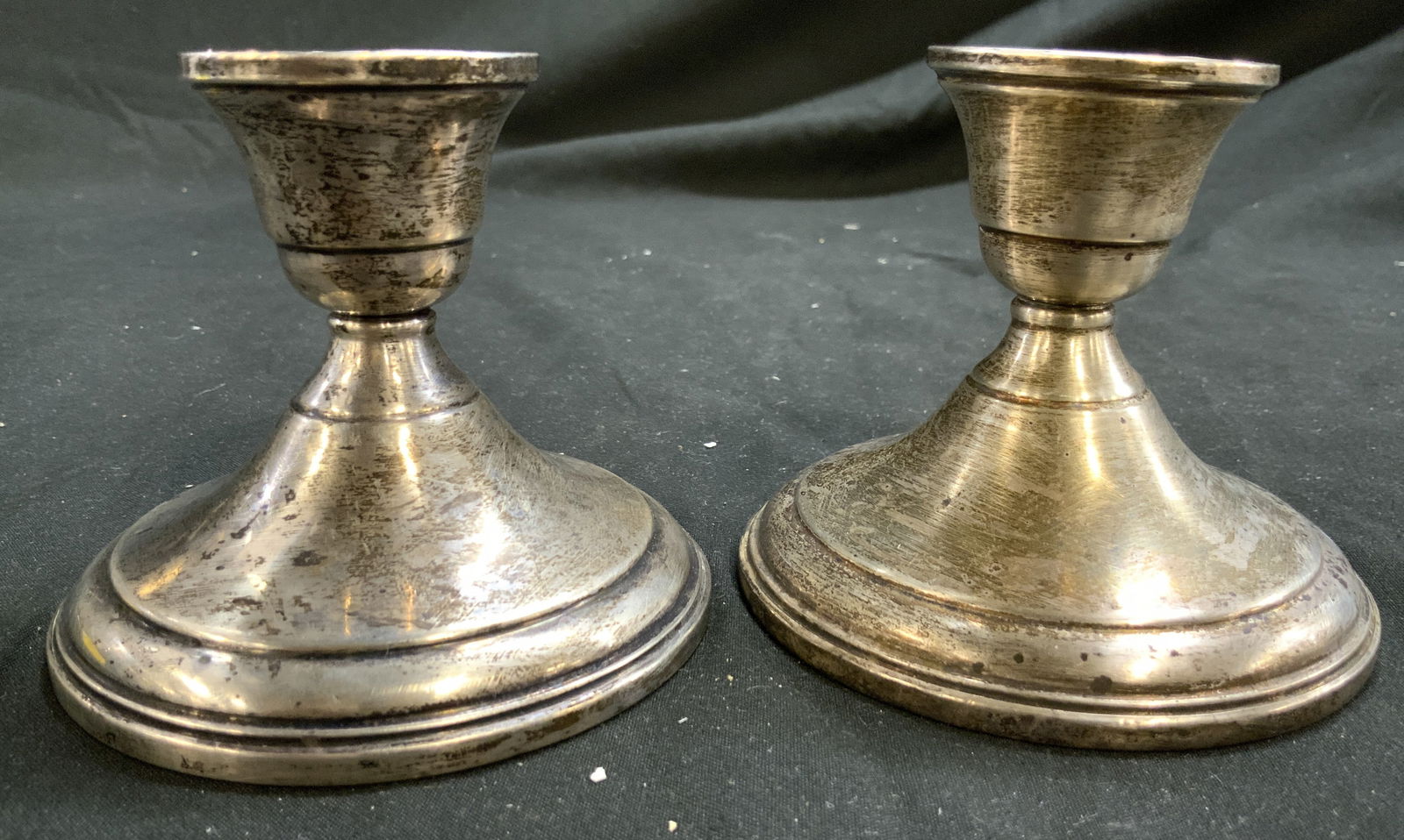 Pr Vintage Sterling Weighted Candlesticks (1 of 8)