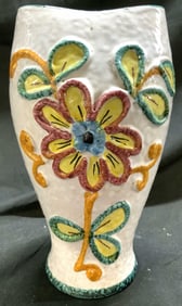 Hand Crafted Painted Ceramic Vase ITALY