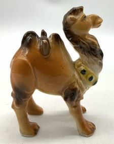 Vntg Hand Painted Porcelain Camel Figurine
