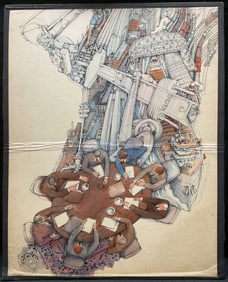 Signed Paul Williams Business Illustration