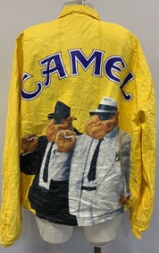 Vntg CAMEL Cigarettes Yellow Paper Coat 1992