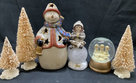 Lot 6 Festive Snowman & Winter Holiday Decoration