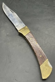 Vintage Stainless Blade Wood Pocket Knife Pakistan