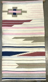 Vintage Navajo Style Handmade Wool Tapestry