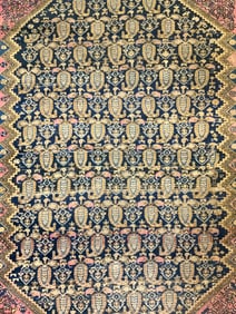 Antique Handmade Wool Malayer Area Rug