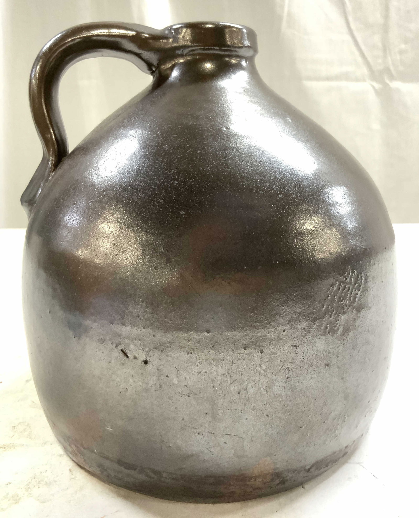 Antique Stoneware Moonshine Jug Brown (1 of 6)