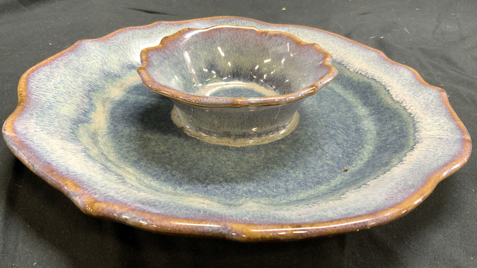 BAY Vintage Ceramic Chip & Dip Dish (1 of 7)