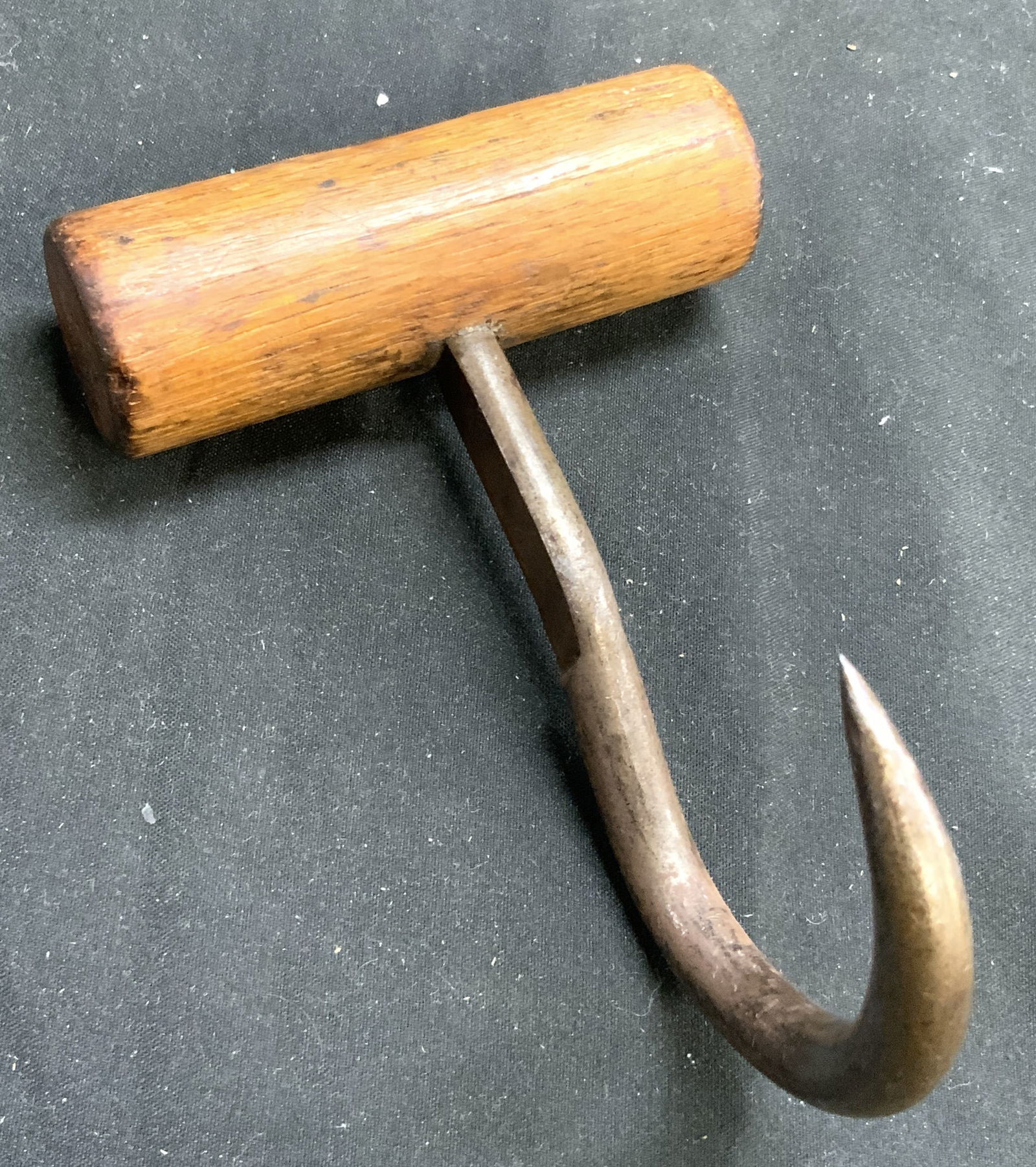 Vtg Wood Handled Hay Bale Hook (1 of 6)