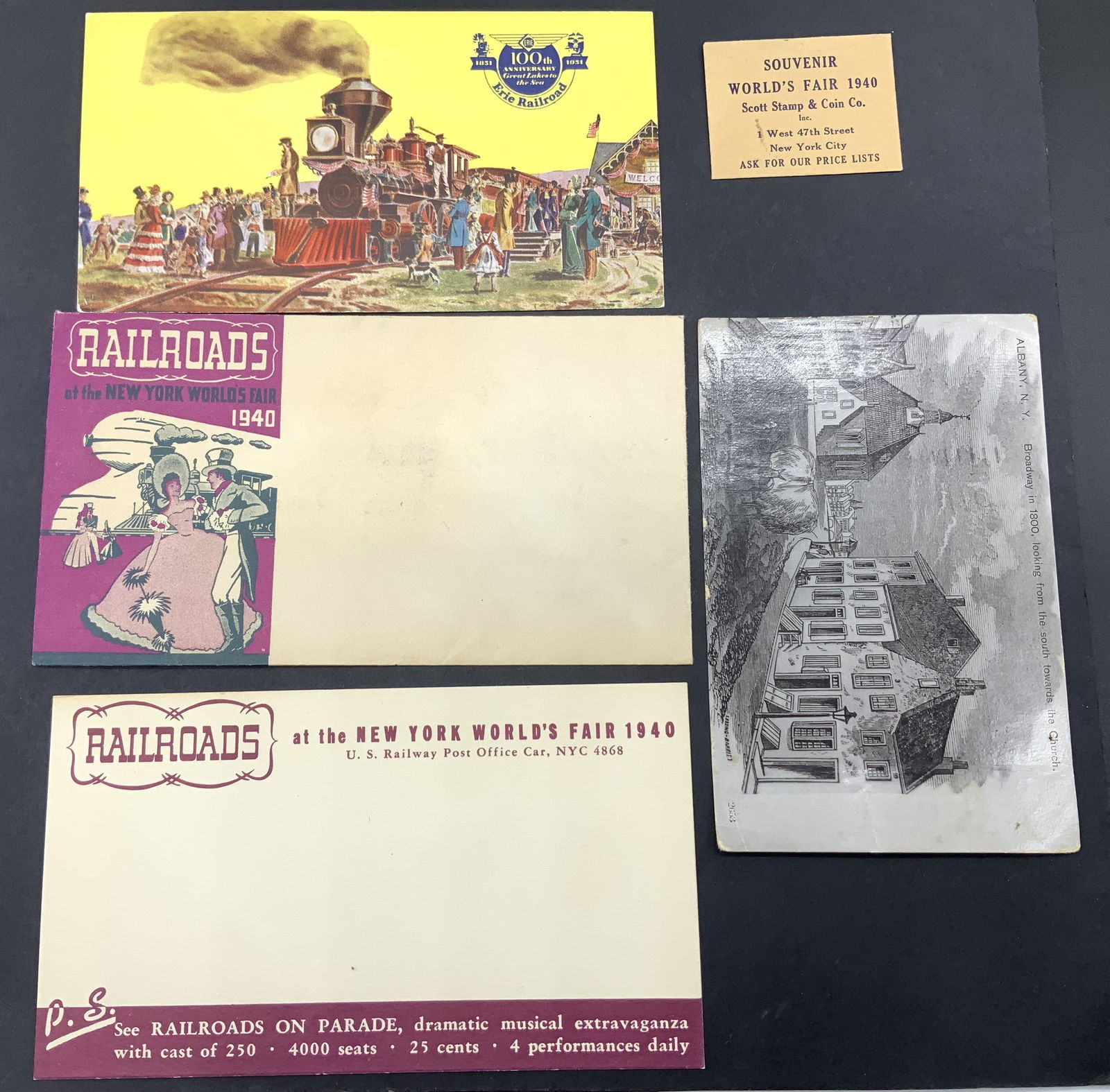 5 Antq&Vntg Ephemera & Stamp, Broadway 1921+ USA (1 of 10)