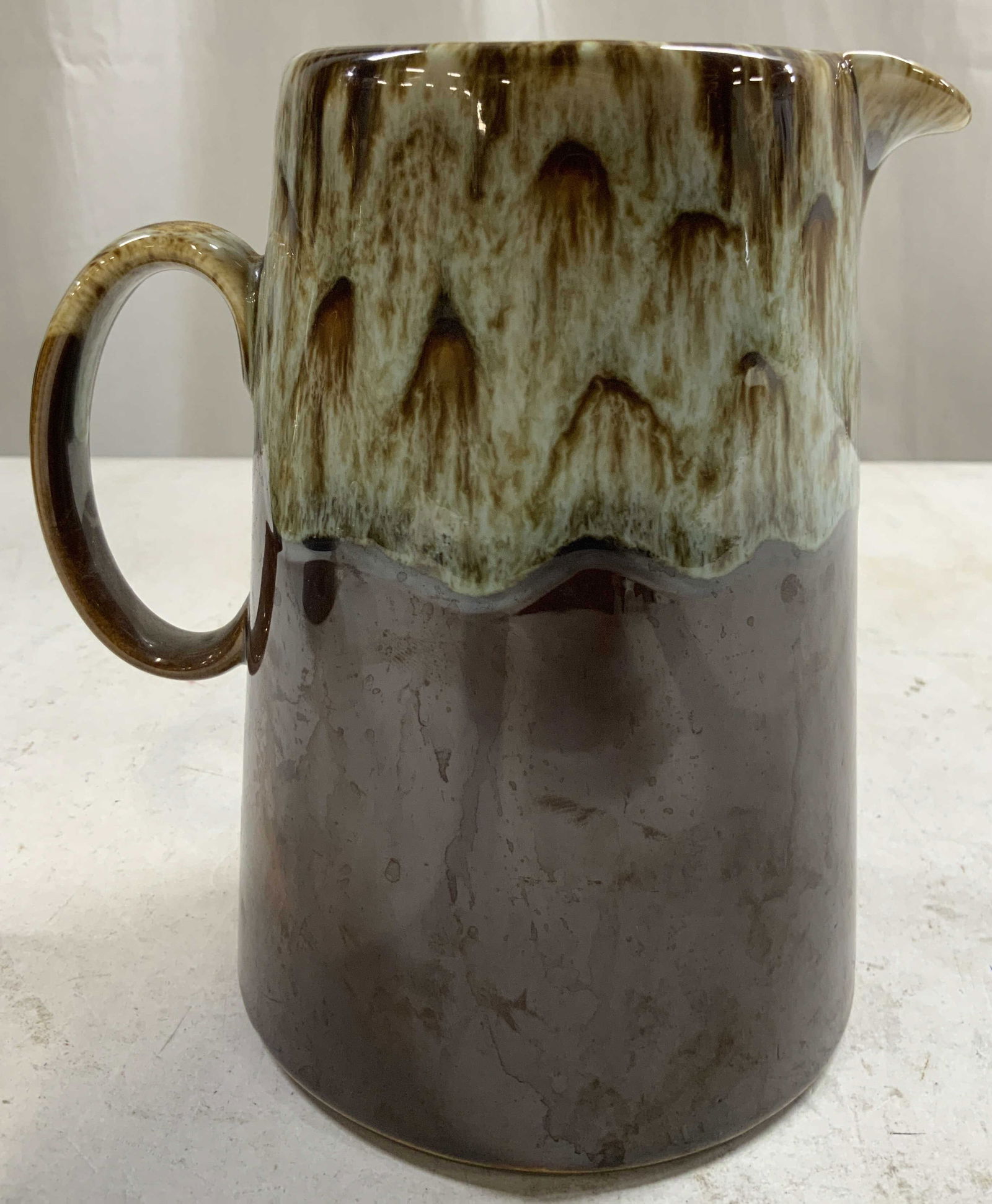 Canonsburg Pottery Vtg Ceramic Drip Glaze Pitcher (1 of 8)