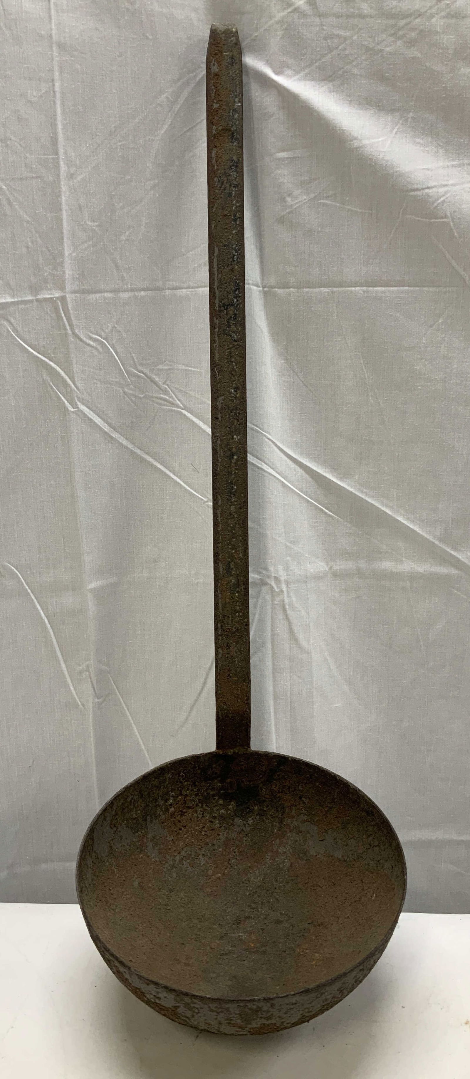 Antique Large Handle Wrought Iron Ladle 25in (1 of 6)