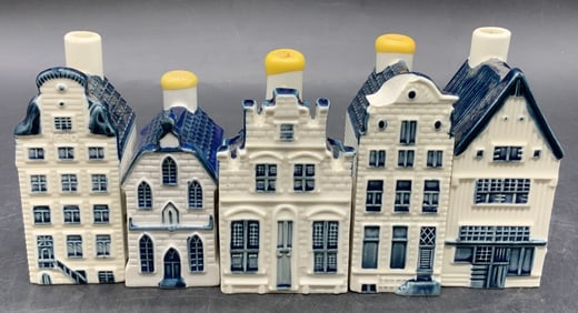 Lot 5 KLM Blue Delft Souvenir Dutch House HOLLAND