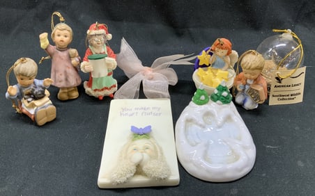 8 Vntg Ceramic Figurines Department 56 & More