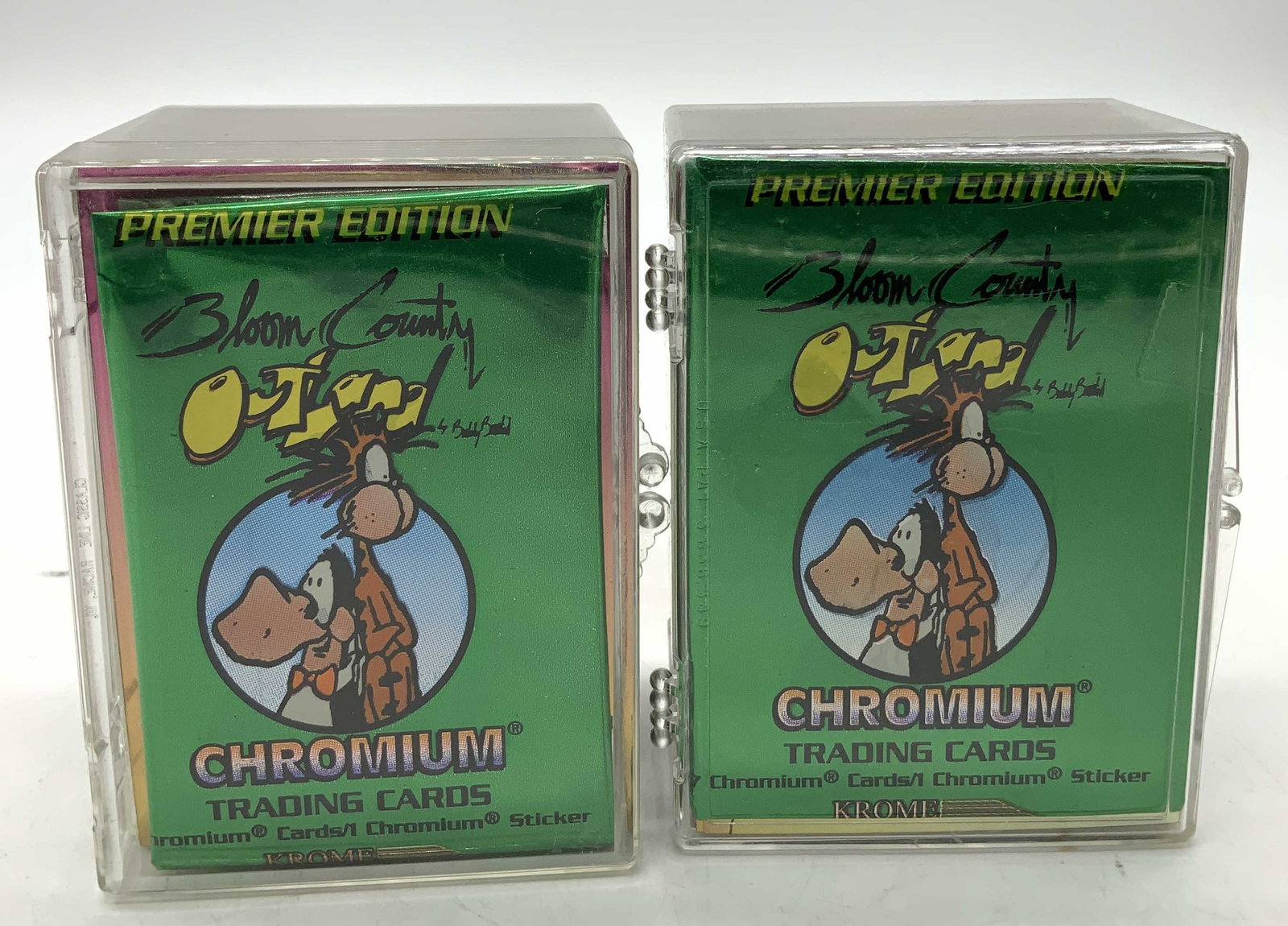 Lot 50+ 1995 Bloom Country Chromium Trading Cards: Lot 50+ 1995 Bloom Country Chromium Trading Cards Lot includes 50+ chromium trading cards from 1995 Bloom Country. Cards features various illustrations of animals & figures. Cards have not been indivi