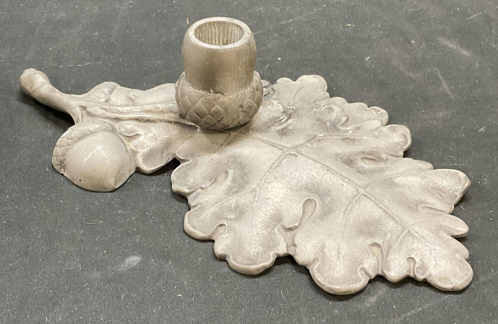 Vtg Bruce Fox Acorn Oak Leaf Candle Holder (1 of 7)