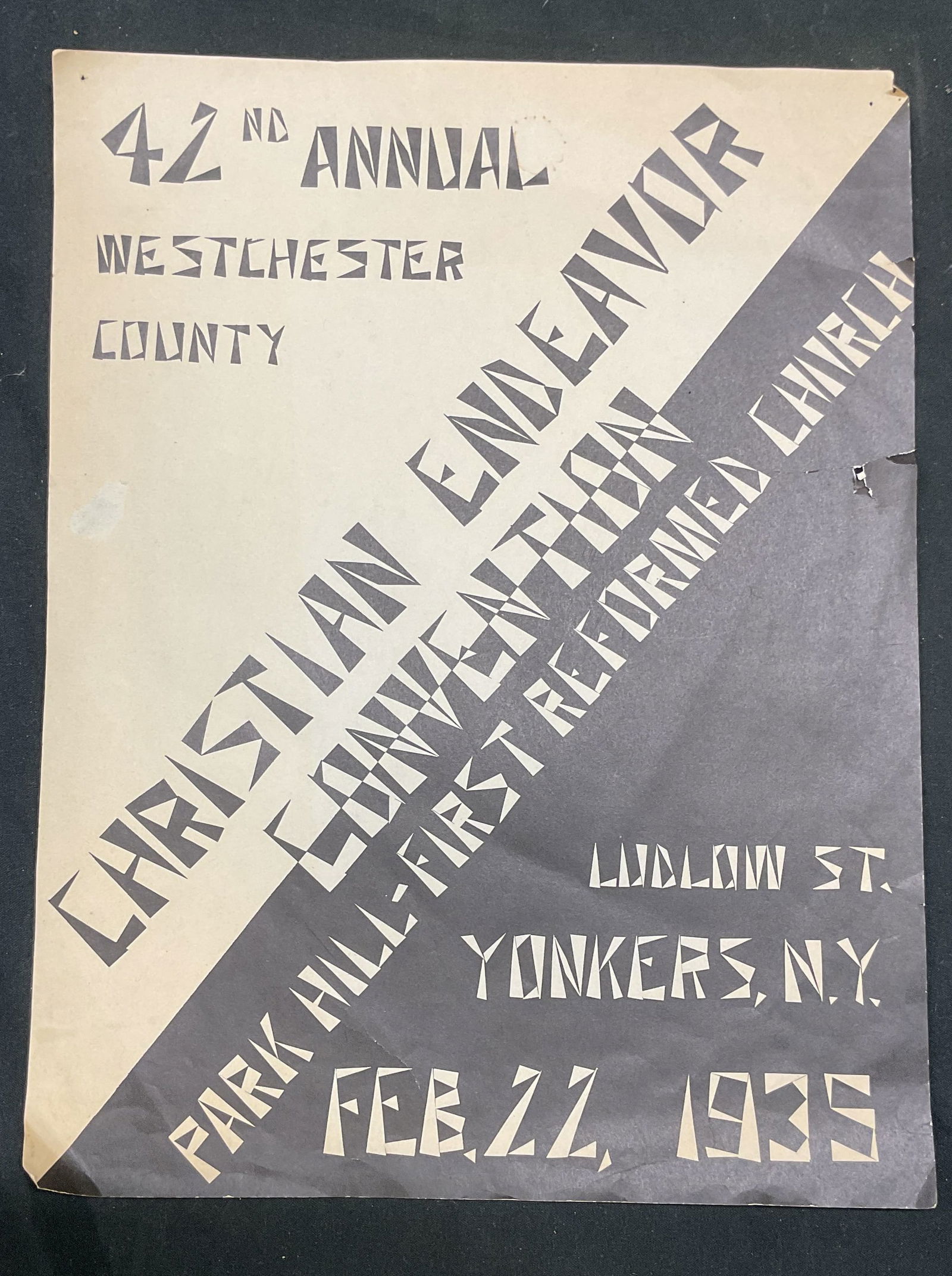 1935 Christian Endeavor Convention Poster (1 of 6)