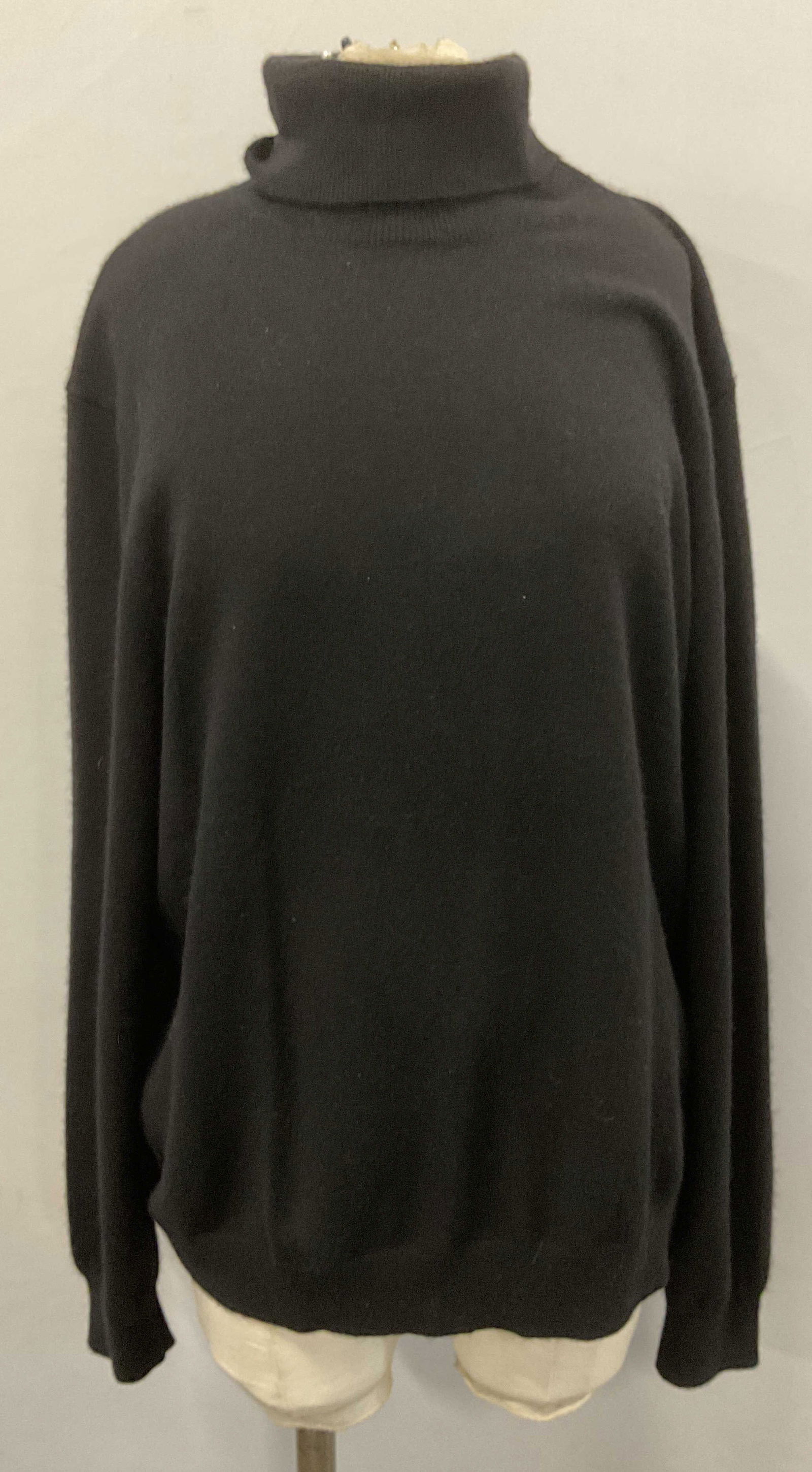 BLACK BROWN Black Cashmere Turtleneck Sweater (1 of 6)