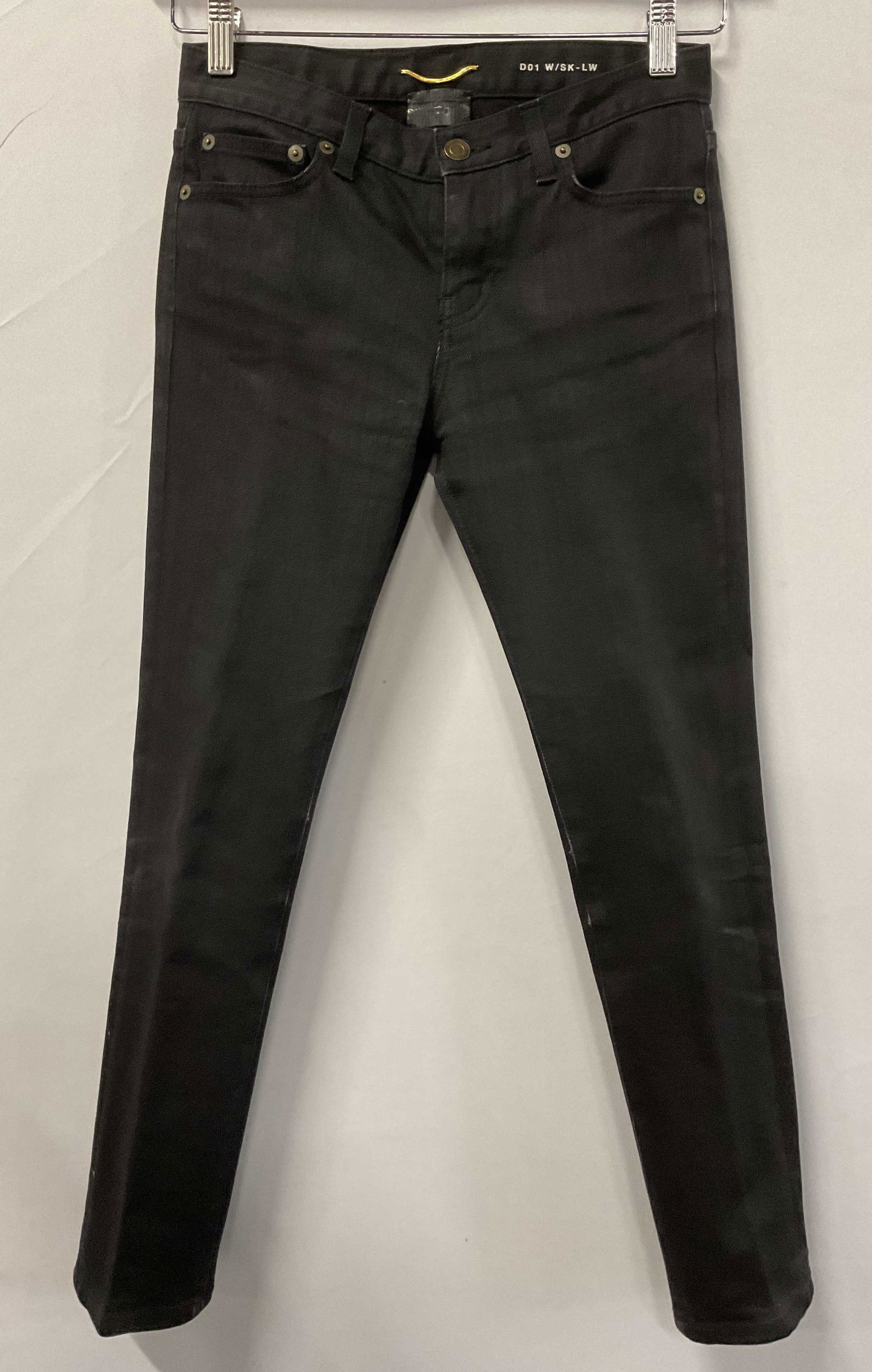 Yves Saint Laurent Black Straight Leg Jeans (1 of 6)