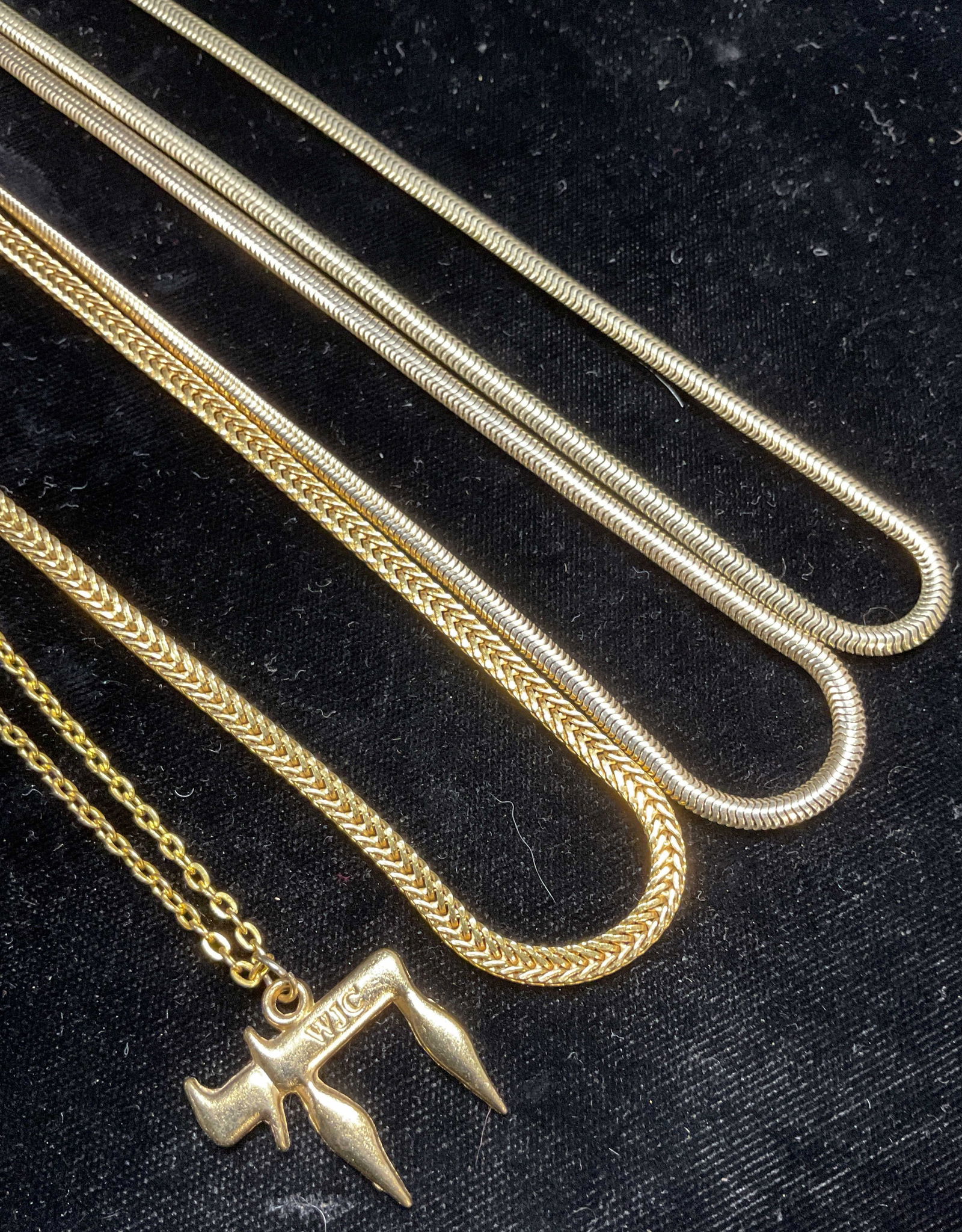 Lot 4 12k Gold Filled Necklaces, Pendant (1 of 6)