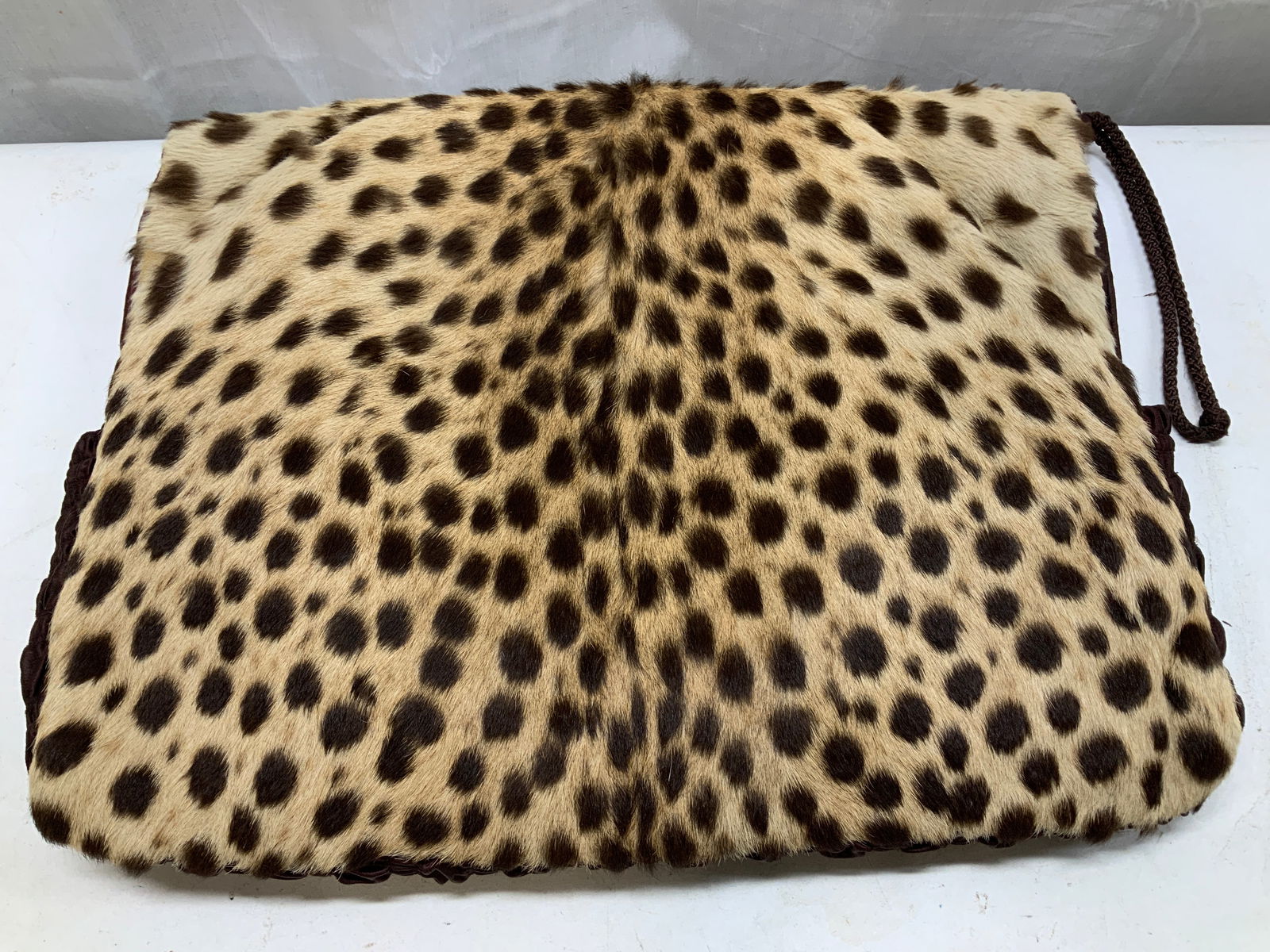 Vintage Leopard Print Fur Muff Arm Warmer W Zipper (1 of 6)